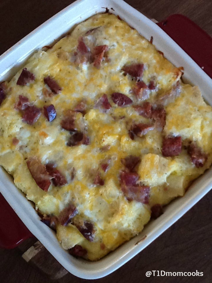 ham and cheese strata