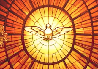 holy spirit stained glass
