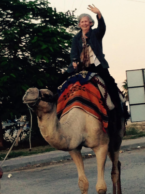 My intrepid 82-year-old Mom, Virginia Robin, on a recent pilgrimage to the Holy Land.