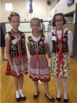 Girls in Traditional Polish Dress from St. Stan's parish in Rochester, NY