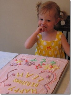 leah with cake