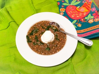 lebanese spinach lentil soup 2