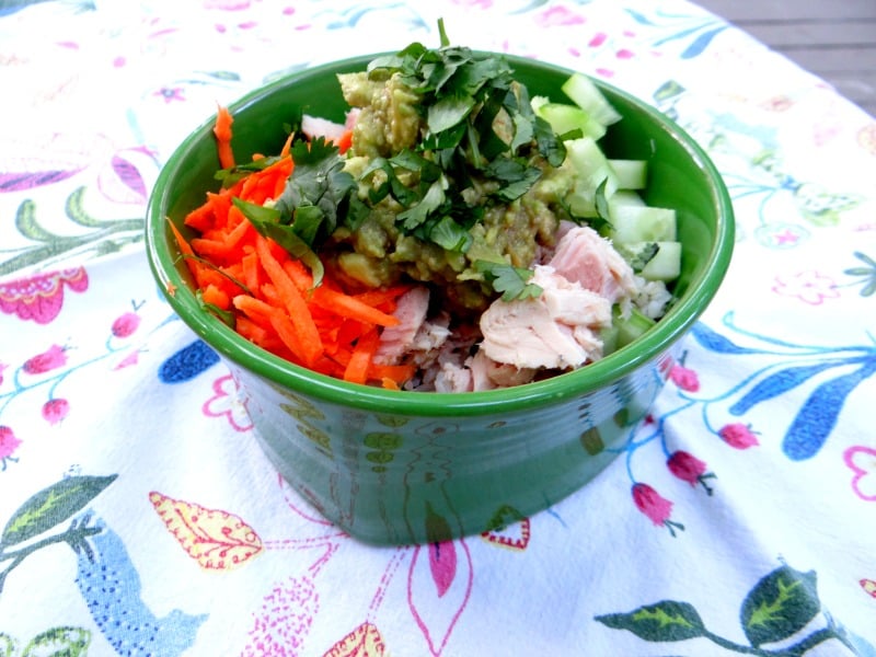 "Tuna Guacamole Bowls" by Barbara Stein (CatholicMom.com)