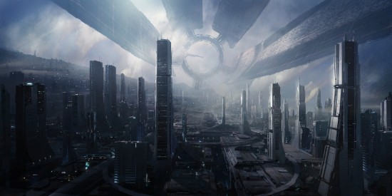 This isn't actually a planet, this is a space station.