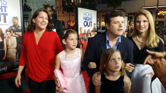 Sean Astin with his family.