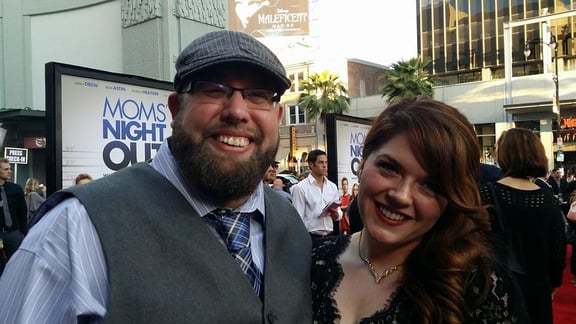 Moms' Night Out director Andy Erwin with his lovely wife. 