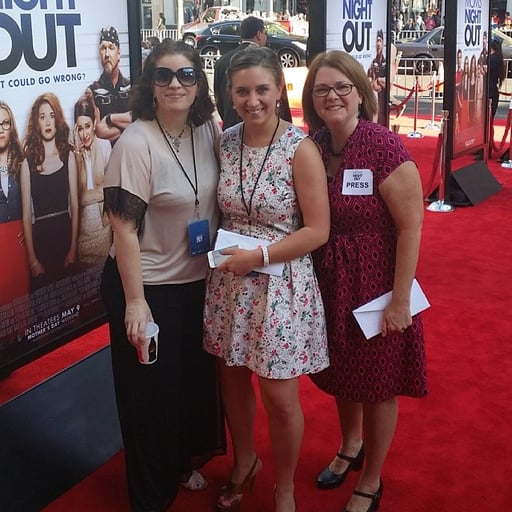 Lisa with friends Lisa and Kelly from Carmel Communications