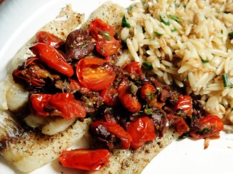 olive tomato tapenade with fish free to reuse