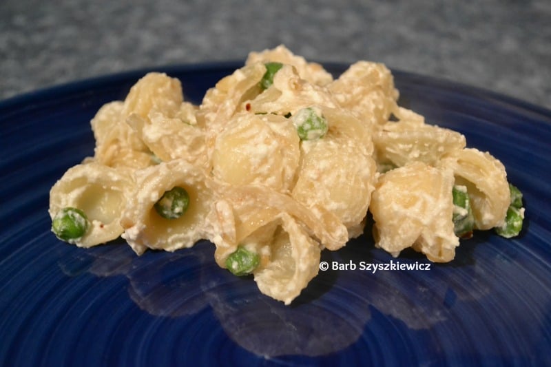 "Orecchiette with Ricotta and Peas" by Barb Szyszkiewicz (CatholicMom.com)