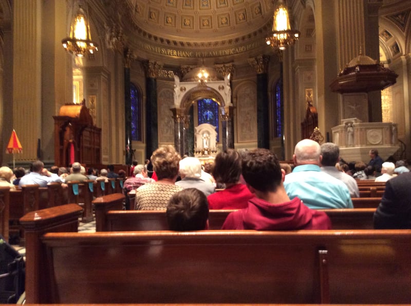 "All are welcome" by David & Mercedes Rizzo for CatholicMom.com