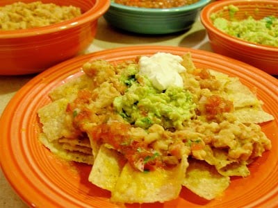 pinto bean nachos