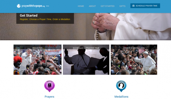 pray with pope screen shot