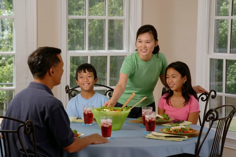 "Restorative blessings of dining together" by Donna-Marie Cooper O'Boyle (CatholicMom.com)