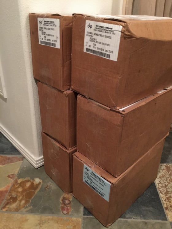 1,800 Rice Bowls--Ready to Change Some Lives! Image by Lisa M. Hendey