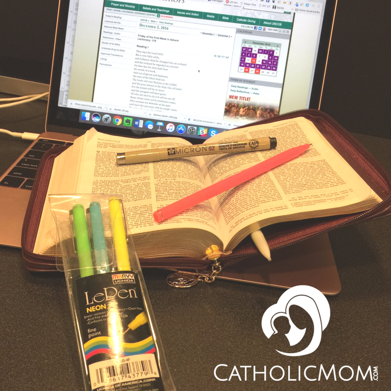 Ignatius Catholic Bible, Compact Edition. Image copyright Lisa M. Hendey, all rights reserved.