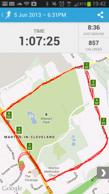 runkeeper map sample