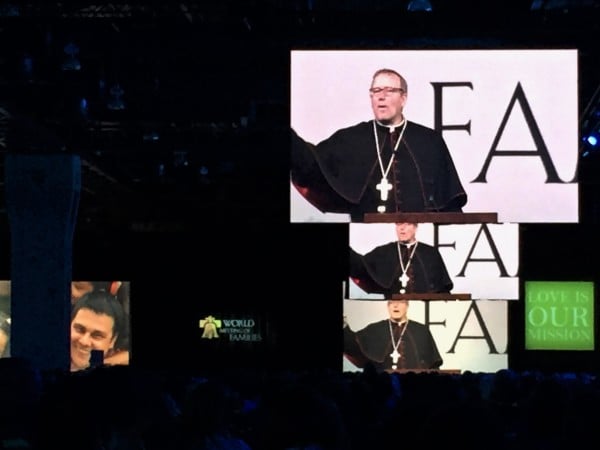 Bishop Robert Barron at opening of World Meeting of Families 2015. Copyright 2015 Roxane Salonen. All rights reserved.