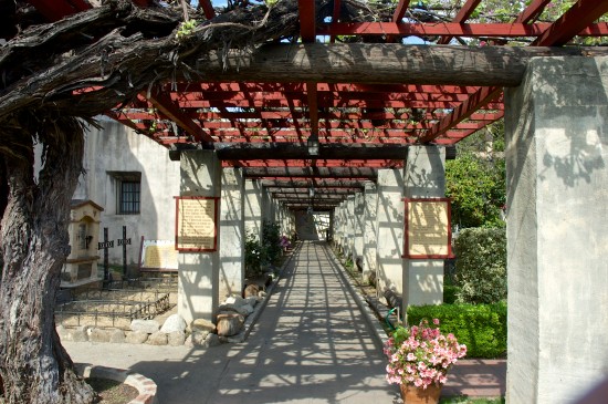 The arbor at Mission San Gabriel