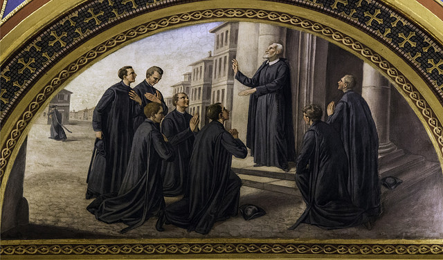 St. Philip Neri Blessing English Seminarians by Lawrence, O.P. (July 4, 2013) via Flickr, CC.