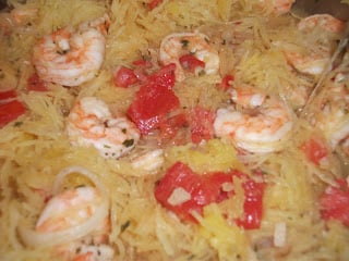 shrimp spaghetti squash