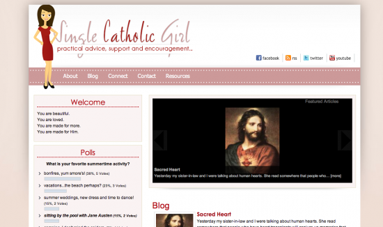 single catholic girl screen