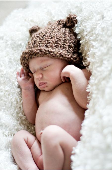 Teddy Bear hat by Shannon of Organic Mama's Shop