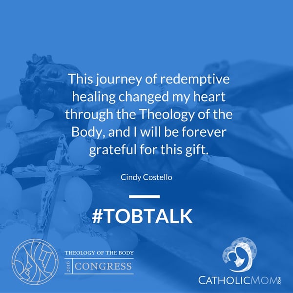 Cindy Costello shares how Theology of the Body pointed her to redemptive healing. Join us for today's installment of #TOBtalk.