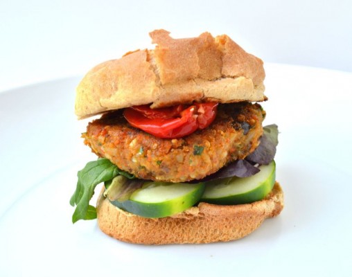 Not-a-Burger (Garam Masala Veggie Burger)