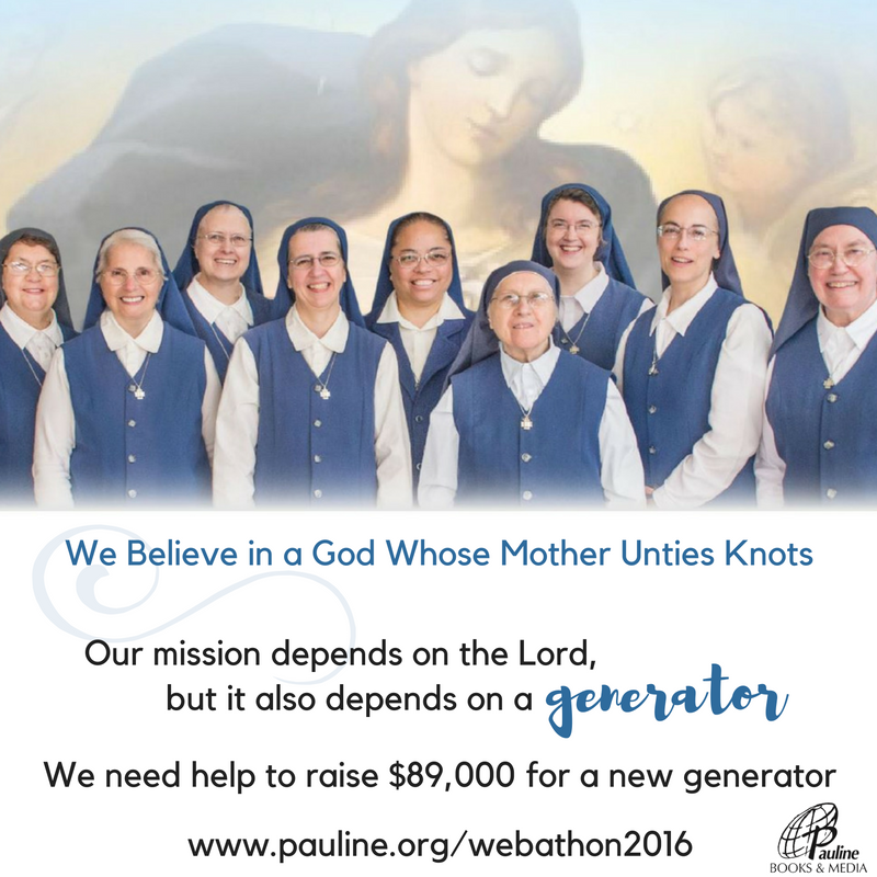 Daughters of St. Paul Hold Live “Mary Undoer of Knots” Novena for Annual Webathon (CatholicMom.com)