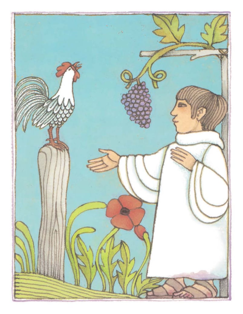 Interior image from Petook the Rooster Who Met Jesus