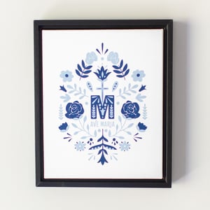Sock Religious-Marian Monogram Art