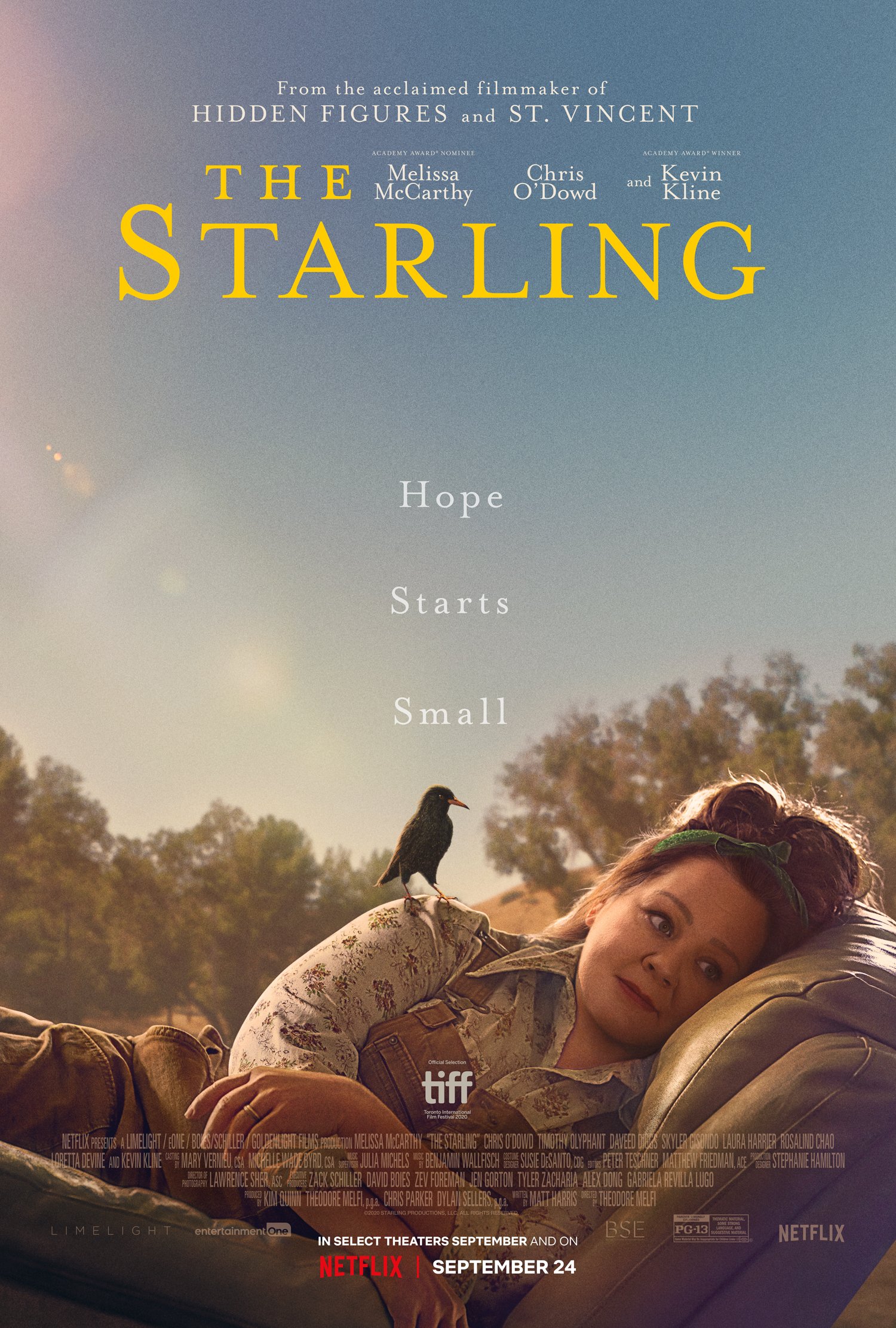 theatrical poster for THE STARLING