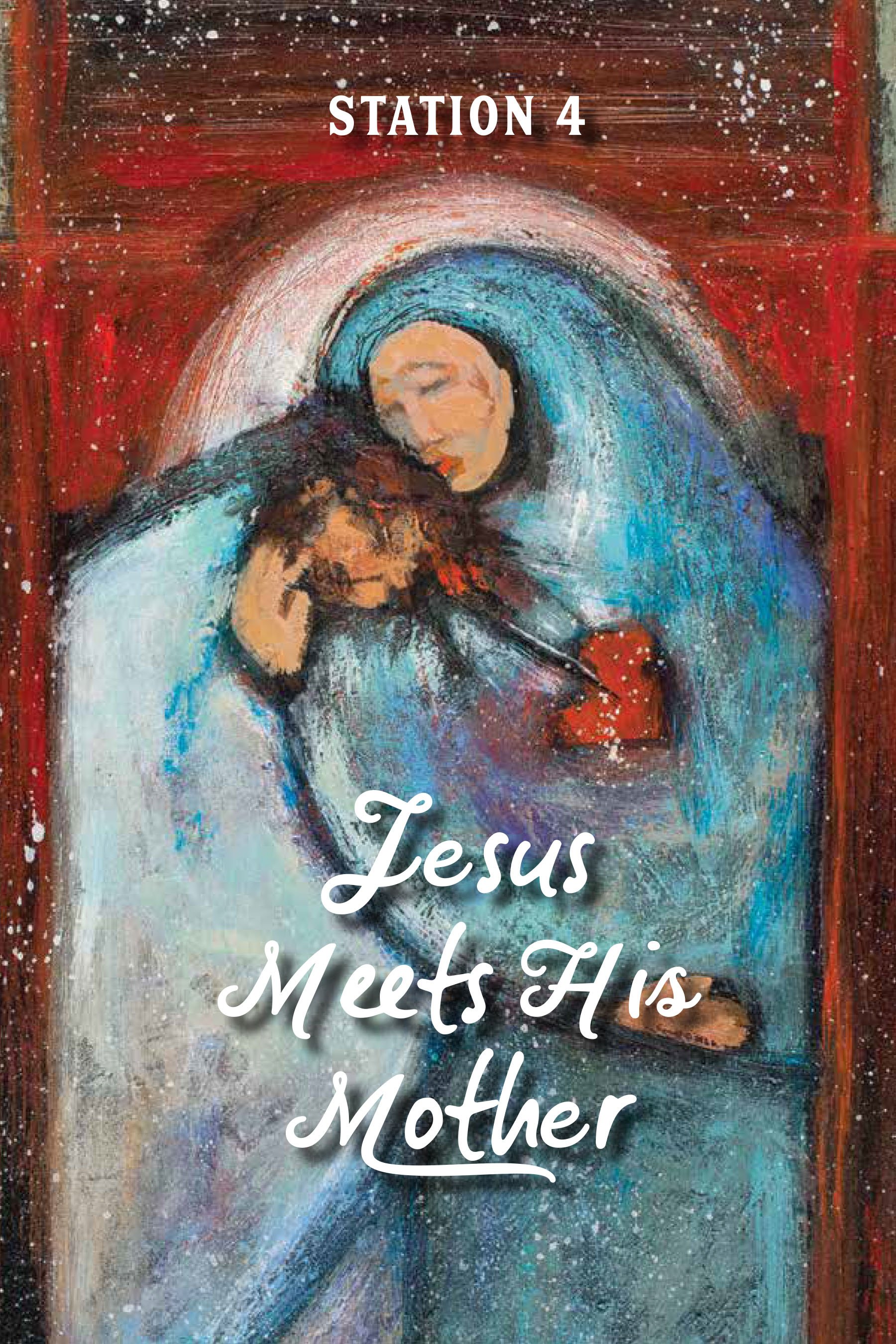 4th Station of the Cross: Jesus meets his mother