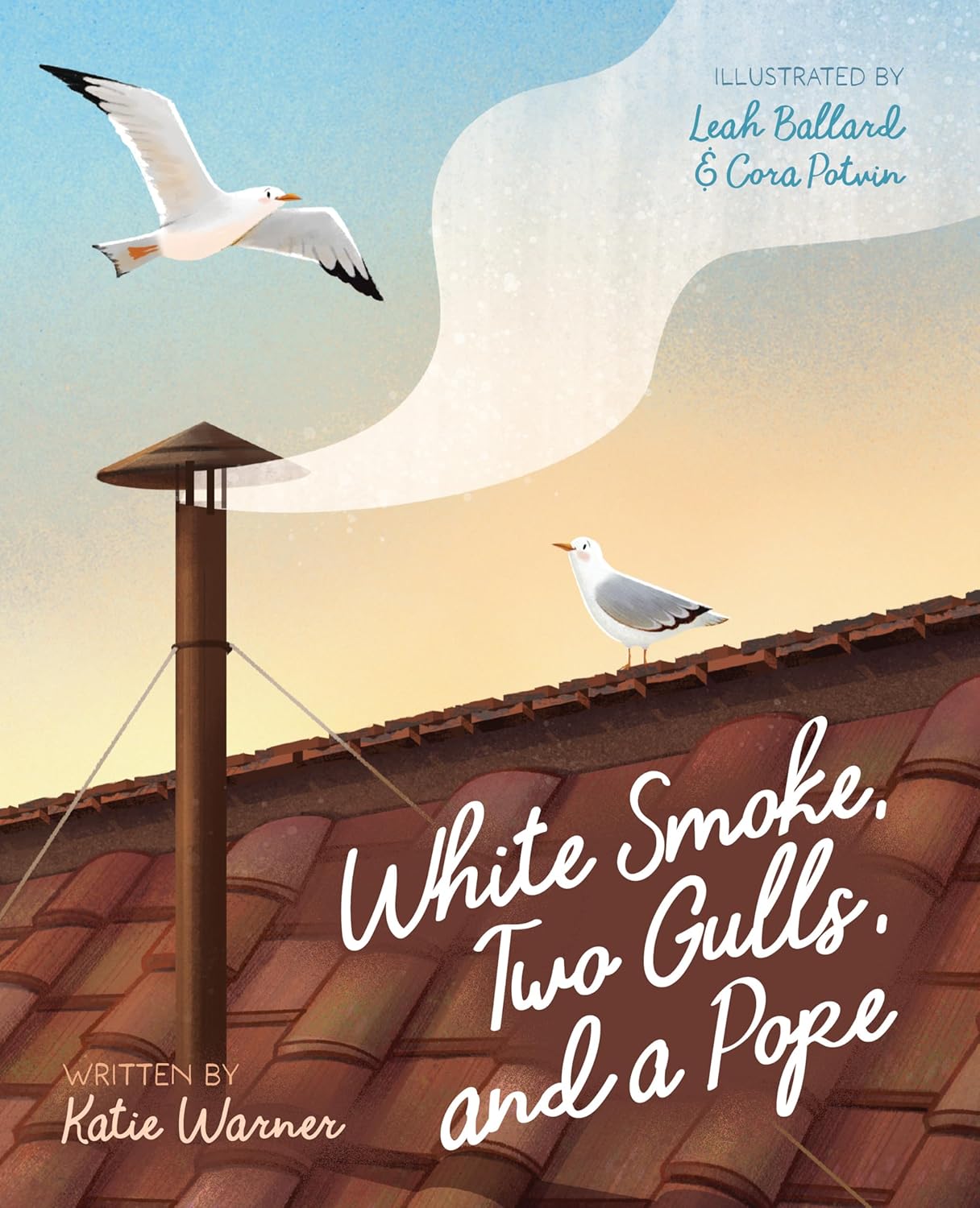 White Smoke Two Gulls and a Pope