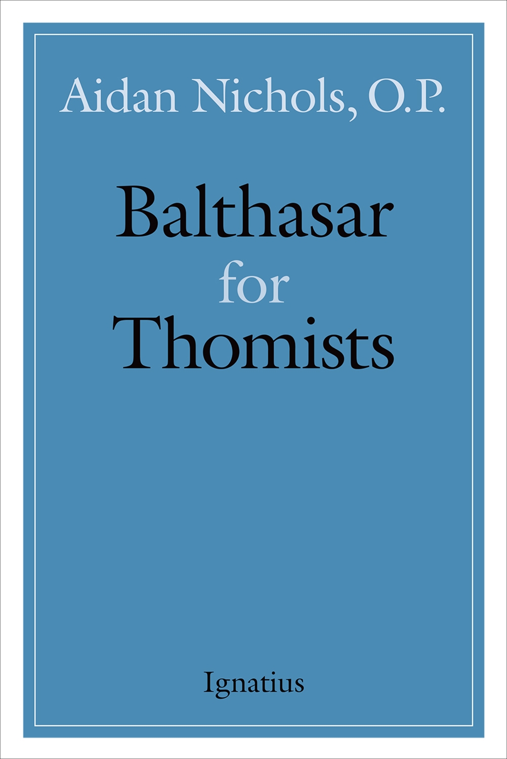 balthasar for thomists