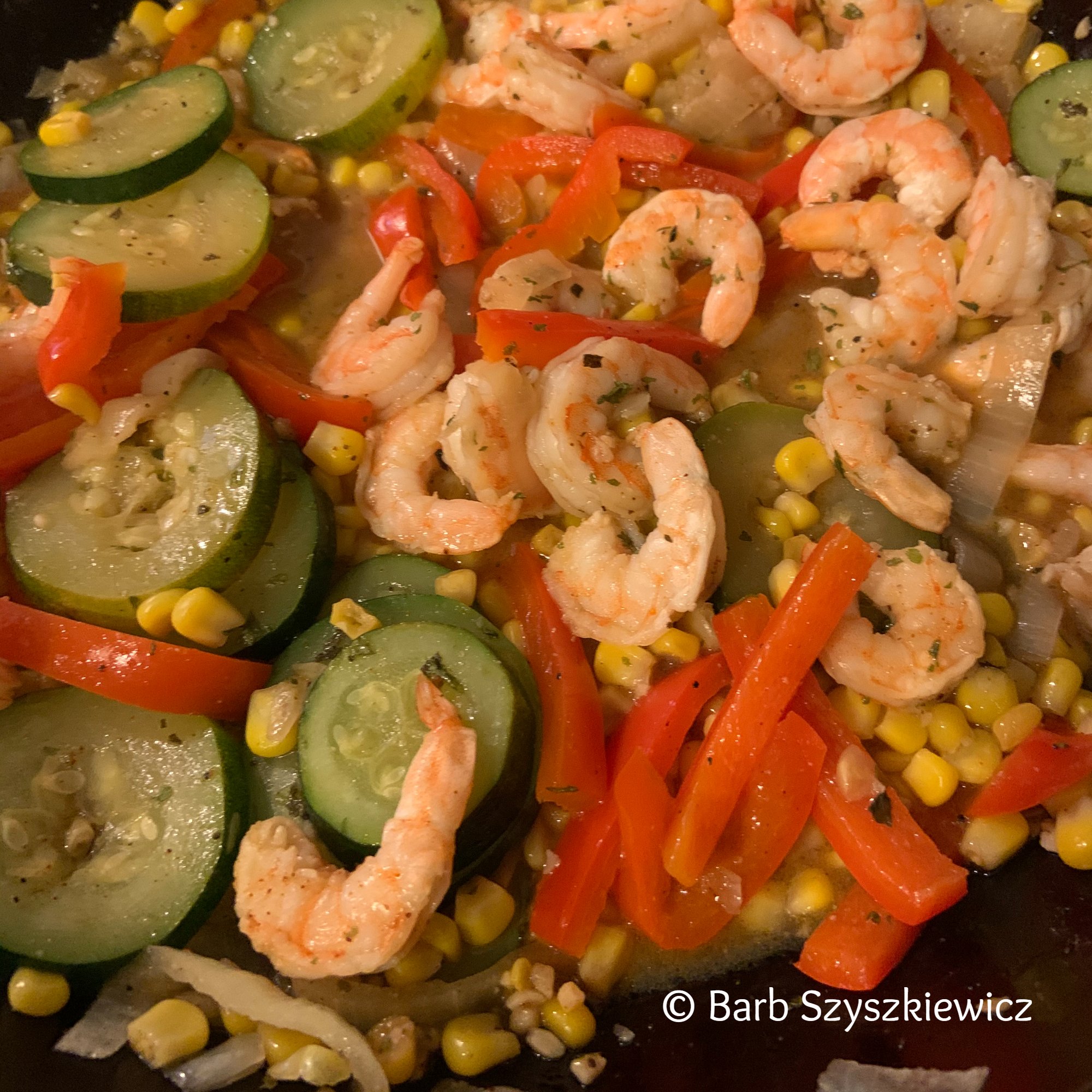 cajun shrimp and vegetables