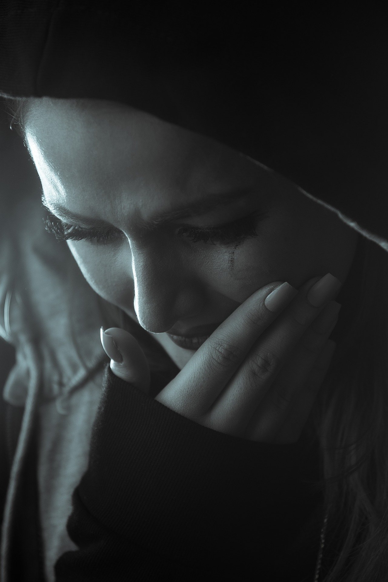 woman crying