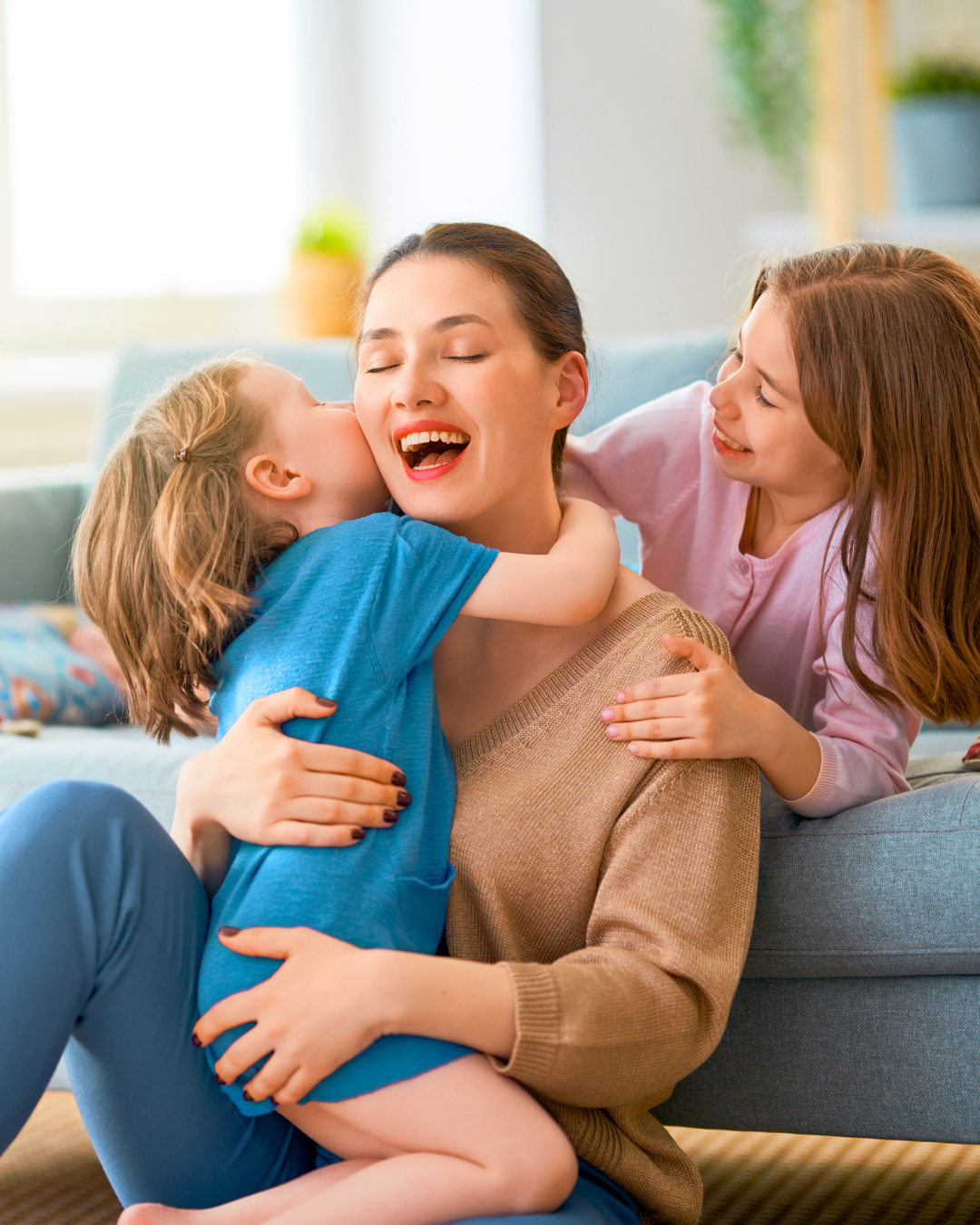 madre e hijos